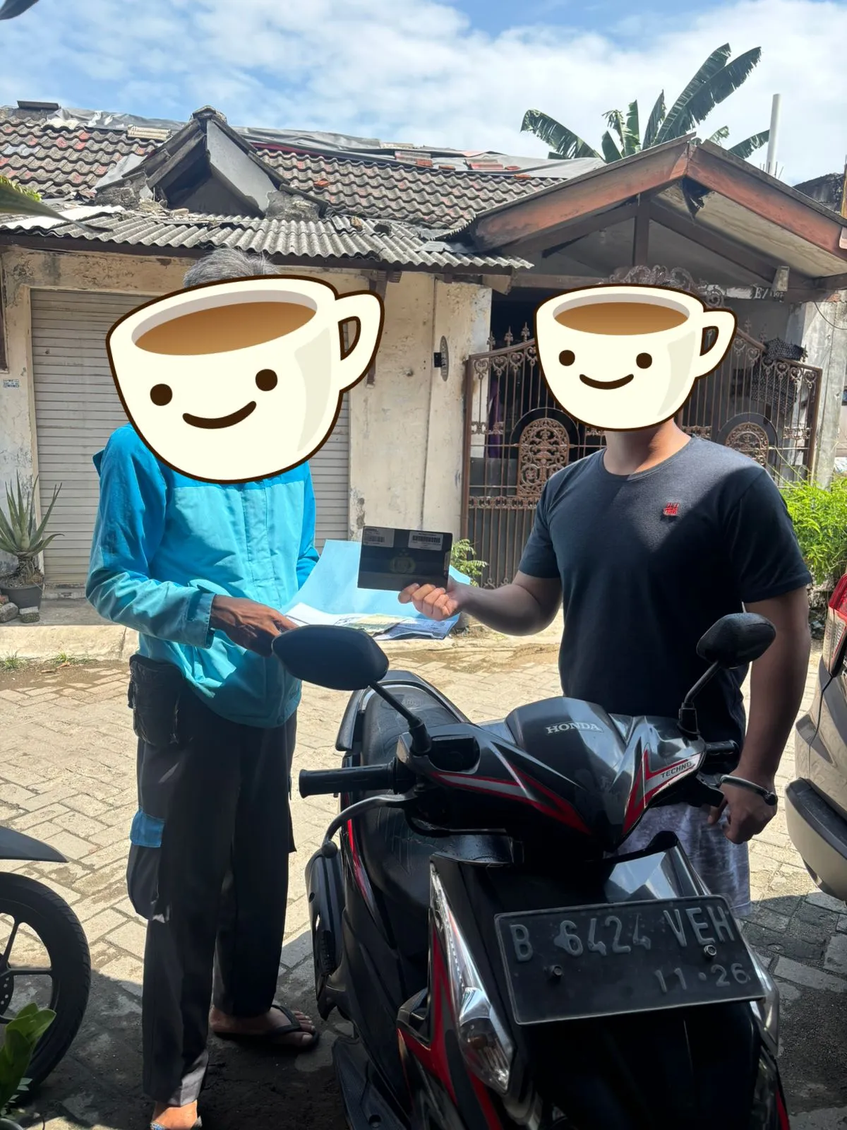 Dokumentasi customer Honda Vario Techno 2011 bekas Tangerang Kota